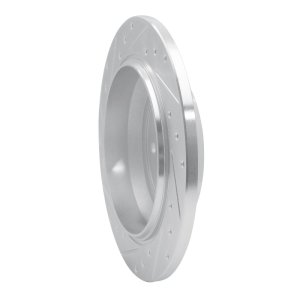 Mercedes-Benz ML350 Brake Rotor (1) - Rear Right - R1 Concepts - Drilled & Slotted - Silver - `06-`12